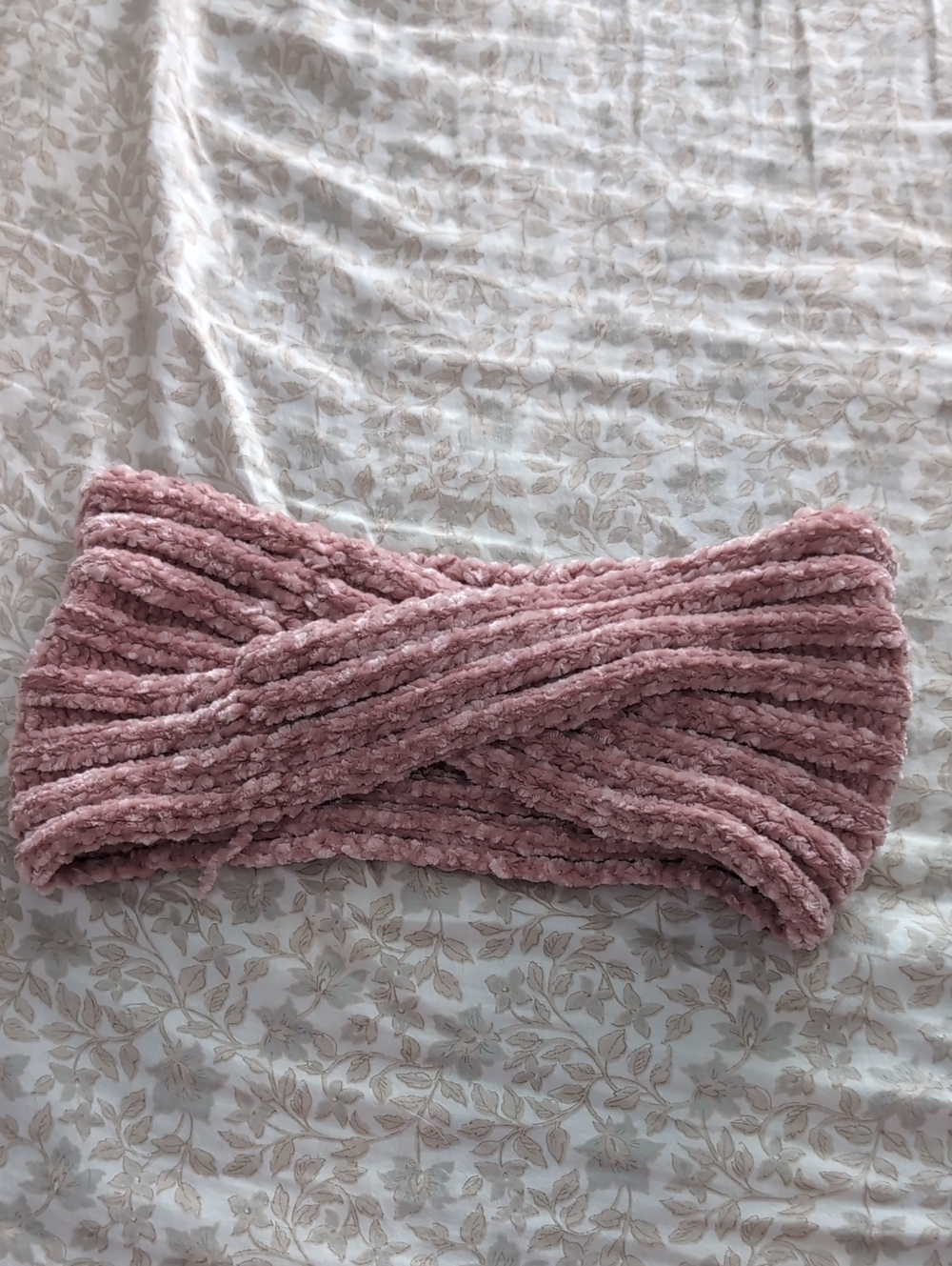 Cozy Pink Plush Headband